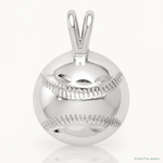 Sterling Silver Baseball Charm - Lifestyle View