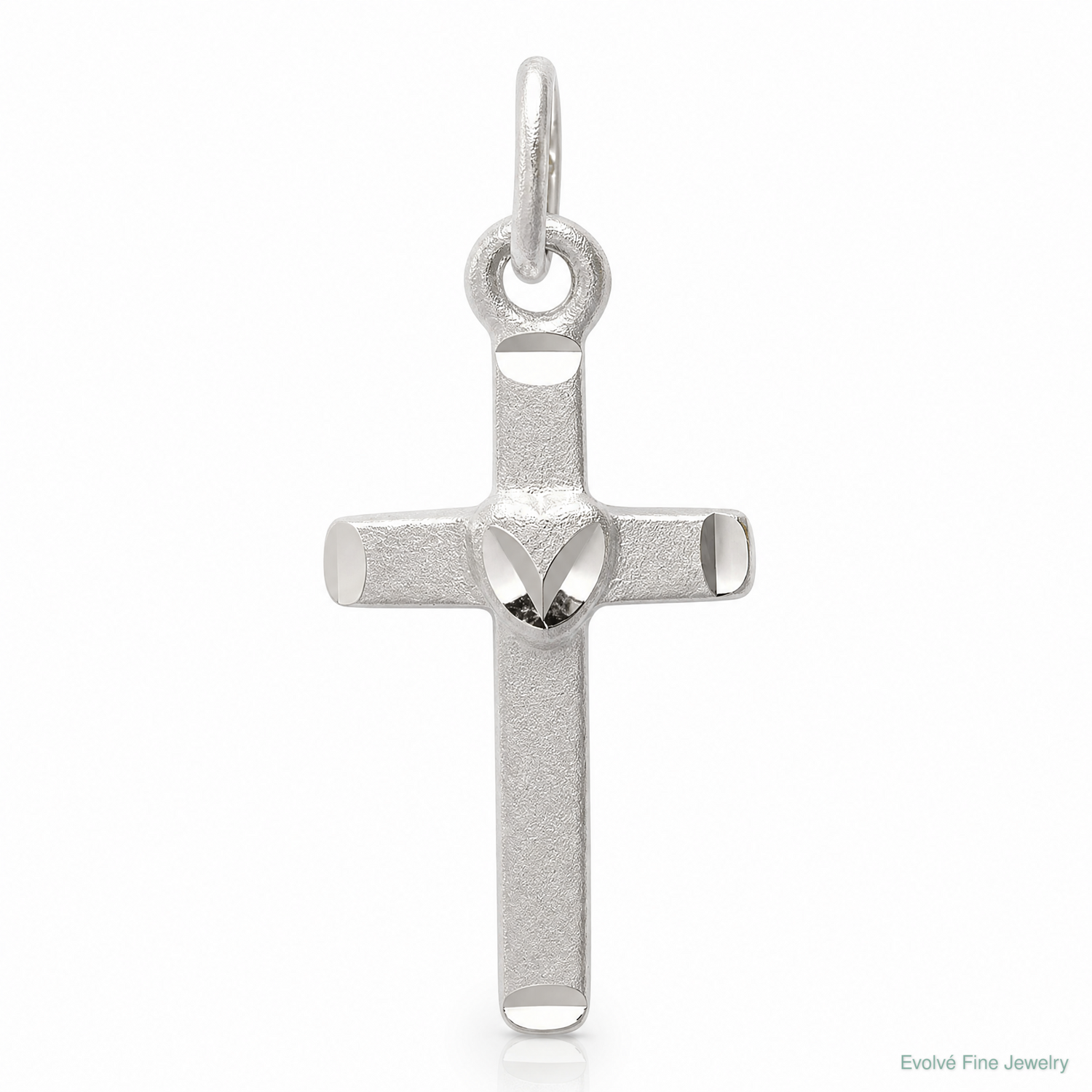 Sterling Silver Latin Cross Pendant - Lifestyle View