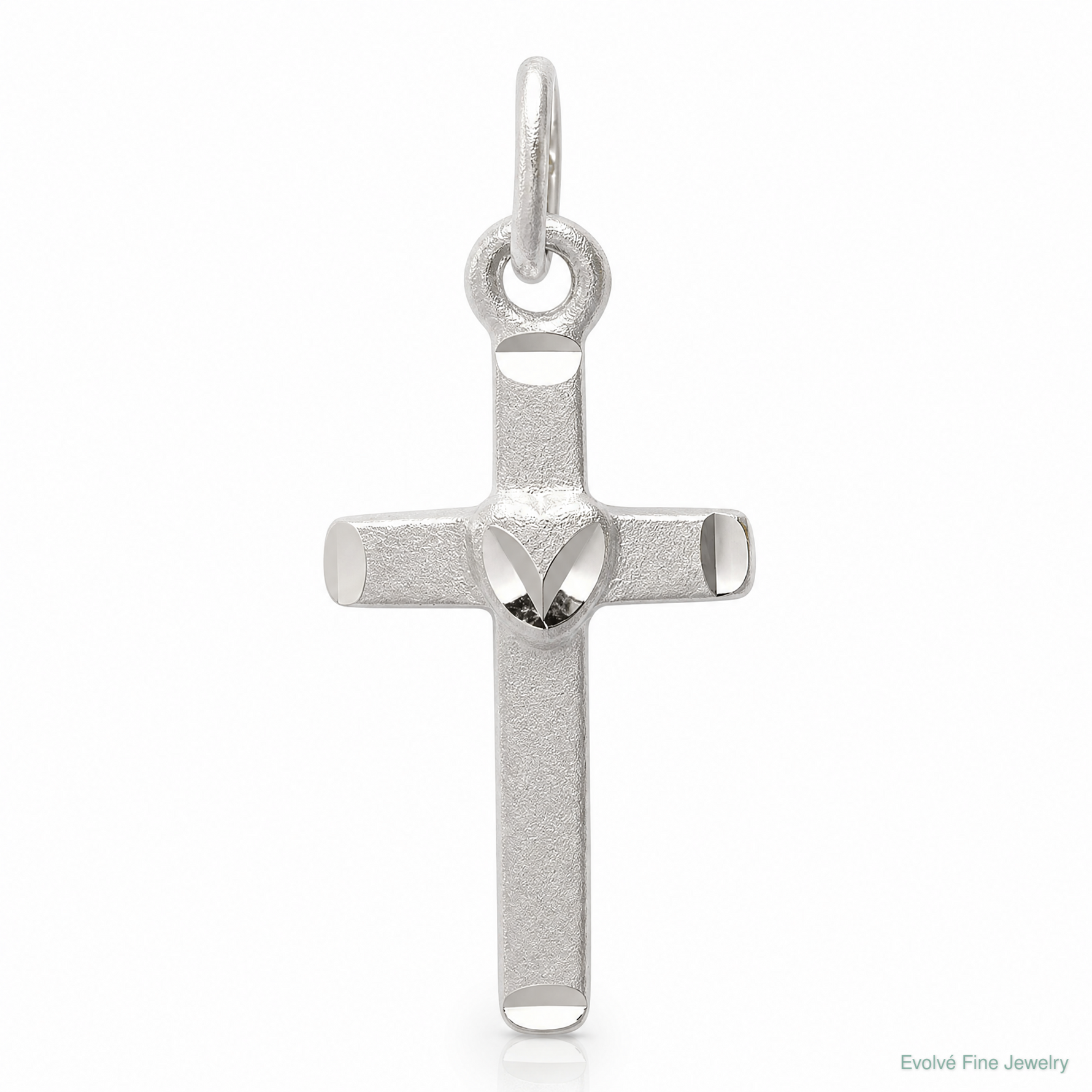 Sterling Silver Latin Cross Pendant - Lifestyle View