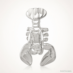 Sterling Silver Lobster Chain Slide Charm - Lifestyle View