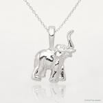 Sterling Silver Elephant Charm - Lifestyle View