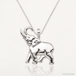Sterling Silver Elephant Charm - Lifestyle View