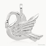 Sterling Silver Swan Charm - Lifestyle View