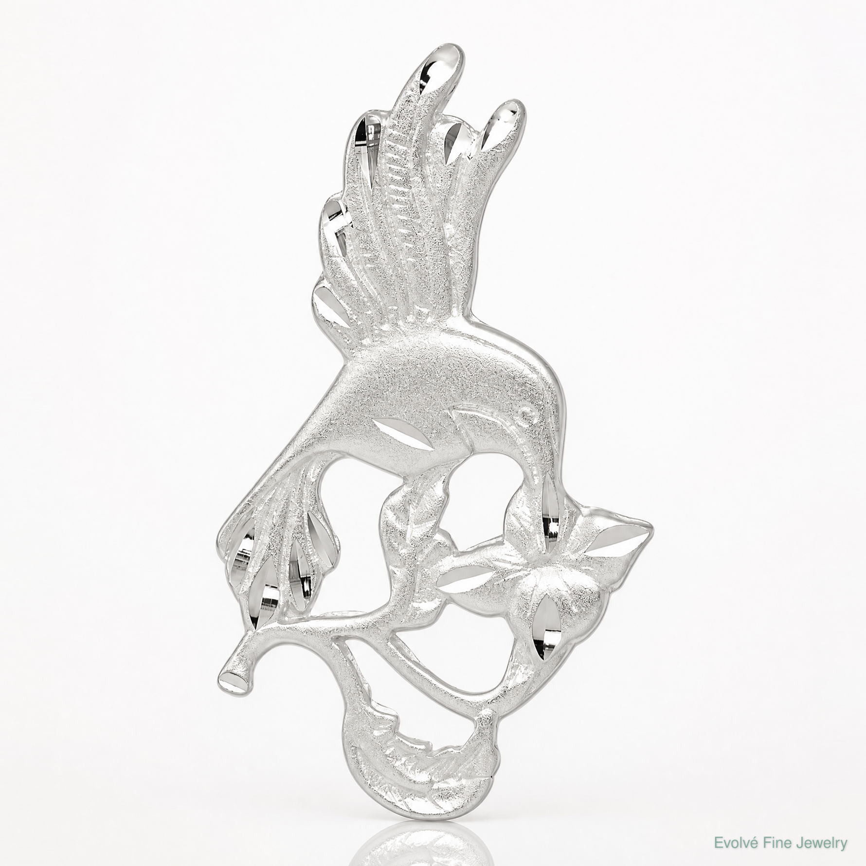Sterling Silver Hummingbird Charm - Lifestyle View
