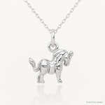 Sterling Silver Horse Charm - Lifestyle View