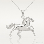 Sterling Silver Horse Charm - Lifestyle View