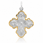 Sterling Silver Platinum-plated & Vermeil 4-way Medal - Lifestyle View