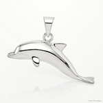 Sterling Silver Dolphin Pendant - Lifestyle View