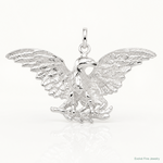 Sterling Silver Eagle Charm - Lifestyle View