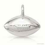 Sterling Silver Football Pendant - Lifestyle View