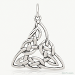 Sterling Silver Antiqued Celtic Charm - Lifestyle View