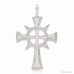 Sterling Silver Iona Cross Pendant - Lifestyle View