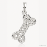 Sterling Silver Dog Bone Charm - Lifestyle View