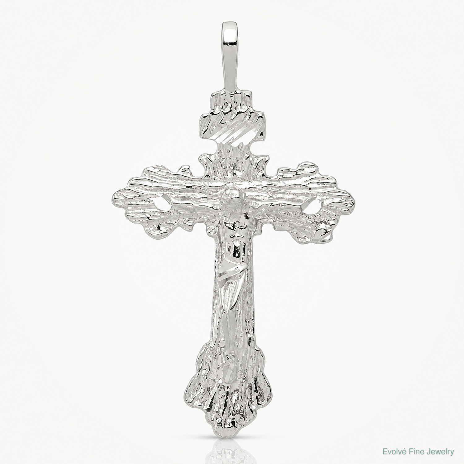 Sterling Silver Crucifix Pendant - Lifestyle View