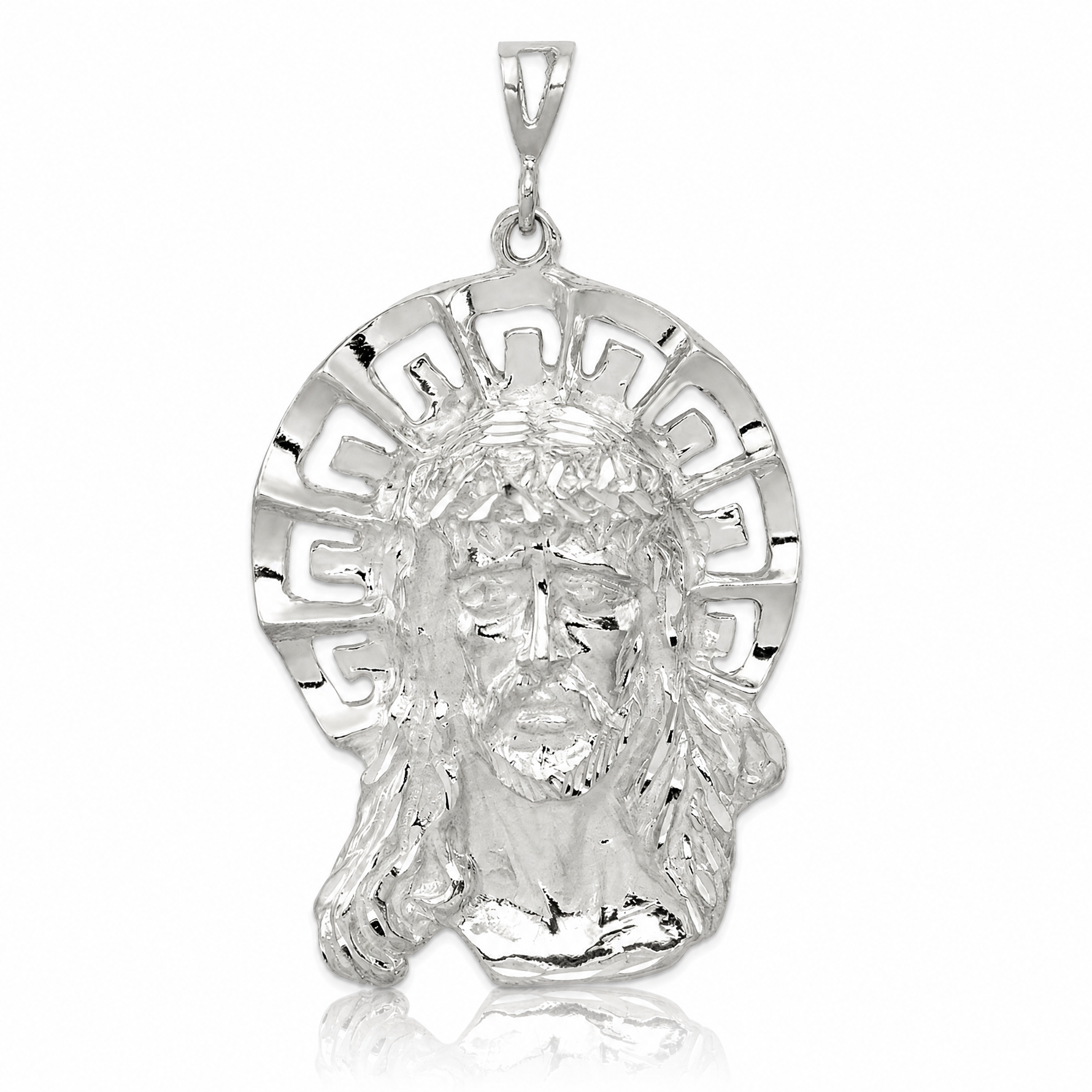 Sterling Silver Ecce Homo Pendant - Lifestyle View