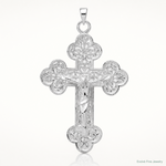Sterling Silver Crucifix Pendant - Lifestyle View