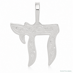 Sterling Silver Chai Pendant - Lifestyle View