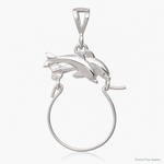 Sterling Silver Dolphin Charm Holder - Lifestyle View
