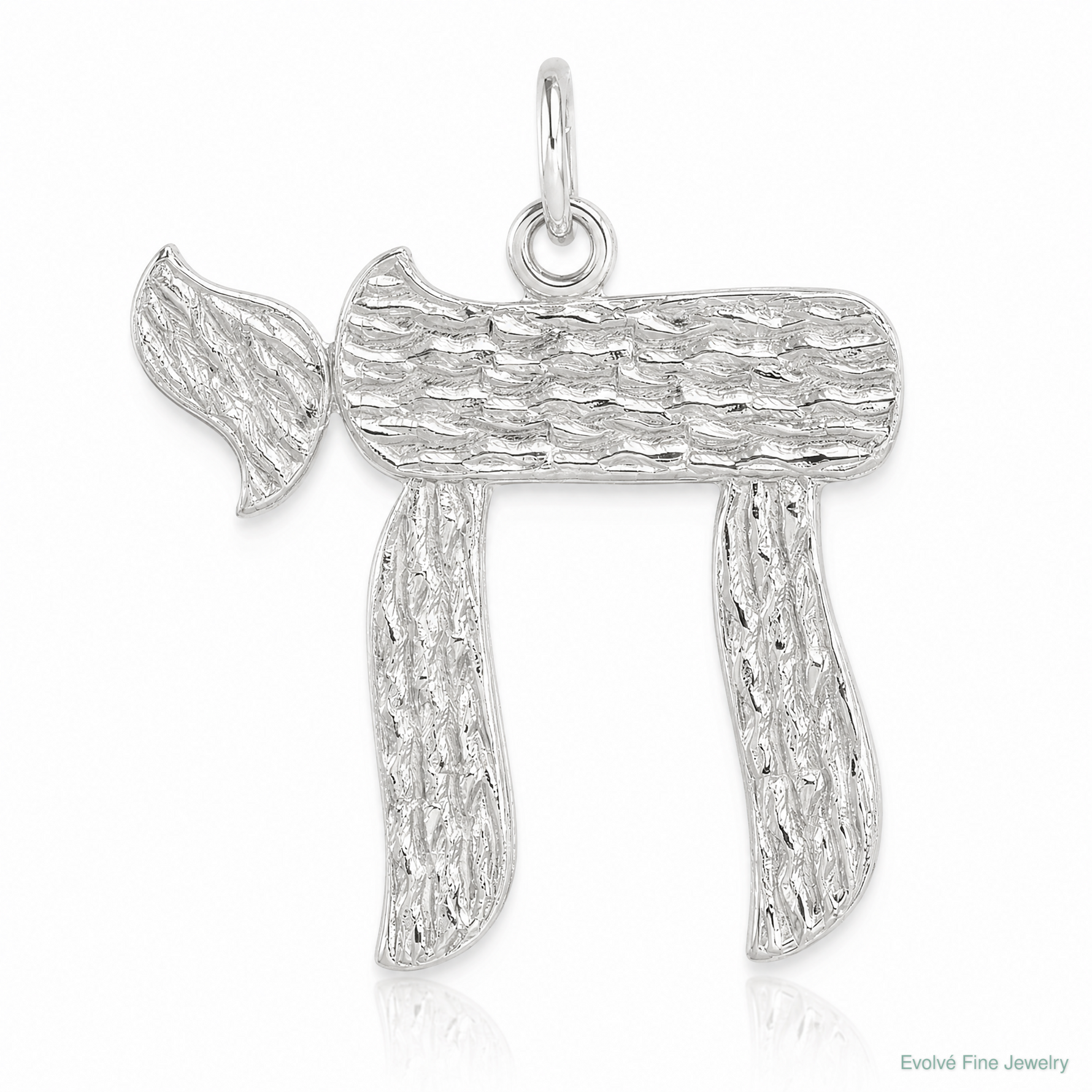 Sterling Silver Chai Pendant - Lifestyle View
