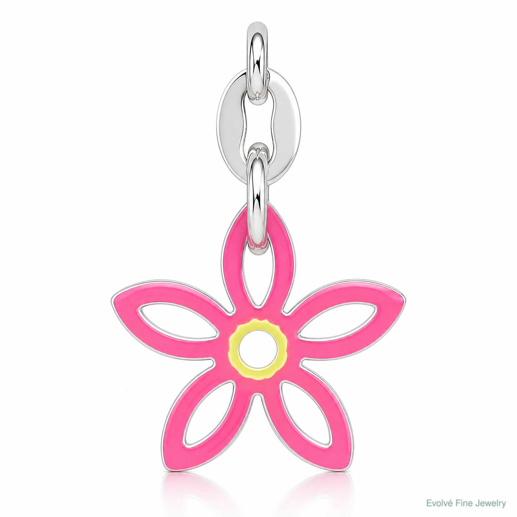 Sterling Silver Enameled Charm - Lifestyle View