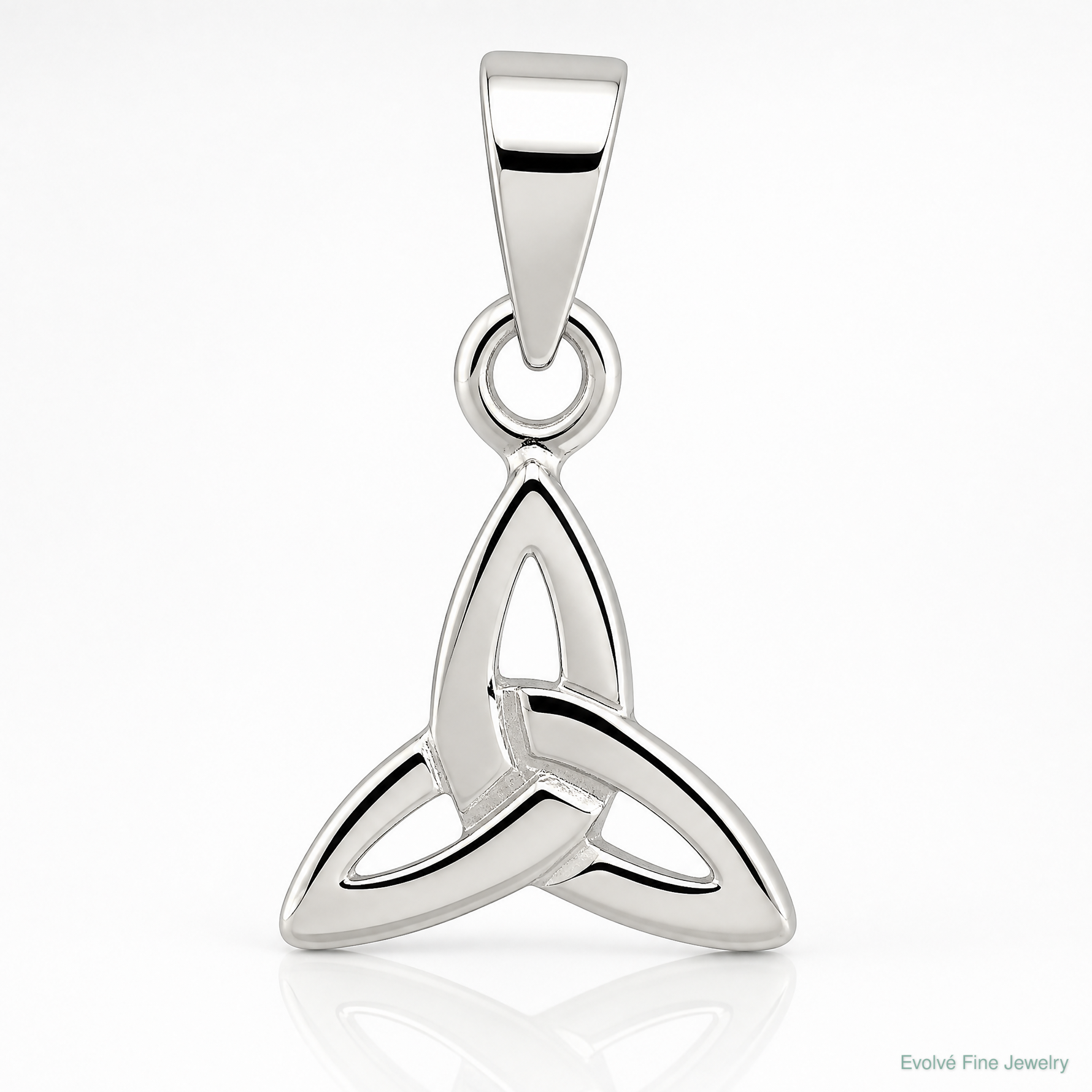 Sterling Silver Trinity Charm - Lifestyle View