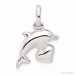 Sterling Silver Dolphin Pendant - Lifestyle View