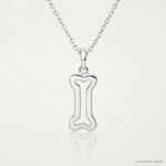 Sterling Silver Bone Pendant - Lifestyle View