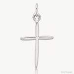 Sterling Silver Passion Cross Charm - Lifestyle View