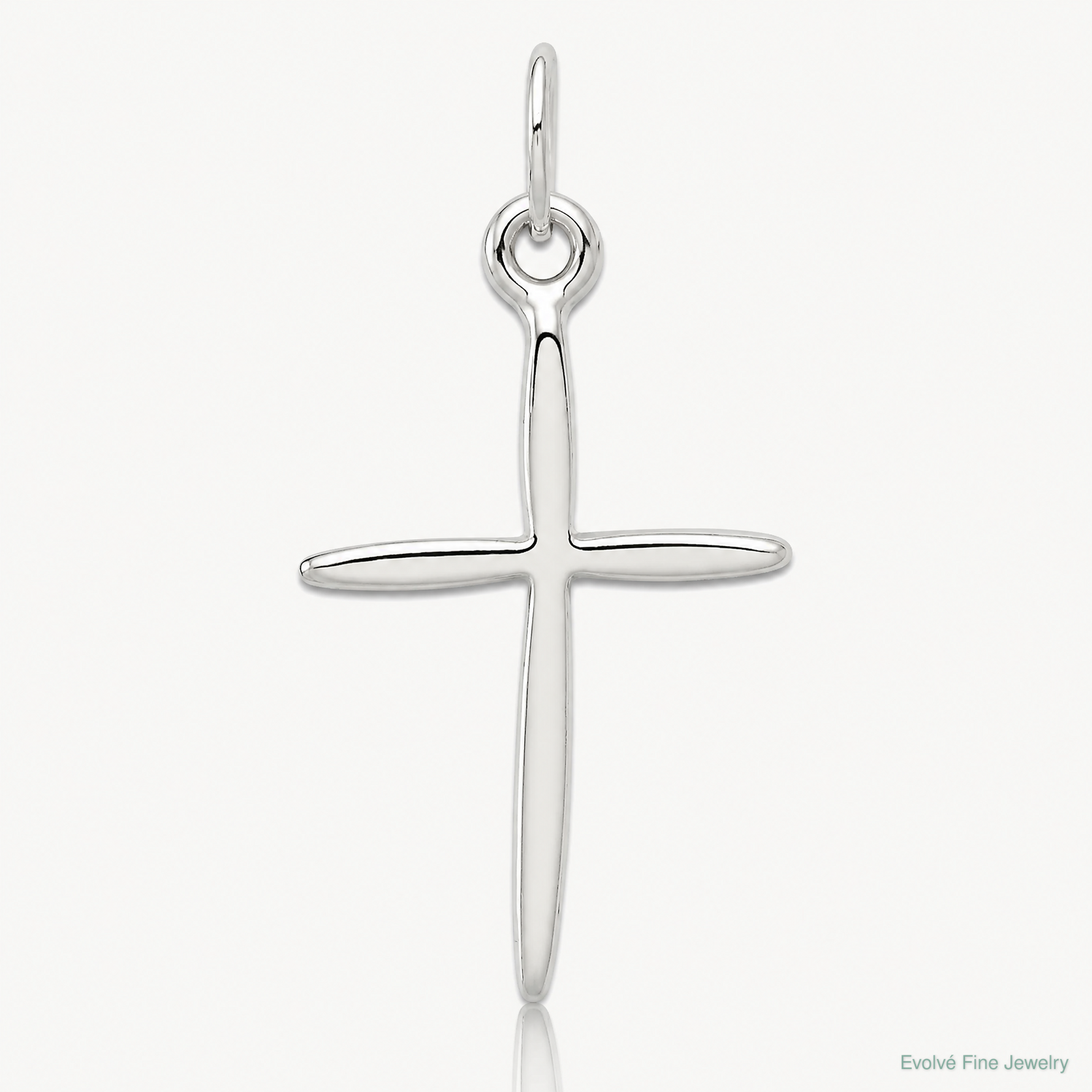 Sterling Silver Passion Cross Charm - Lifestyle View