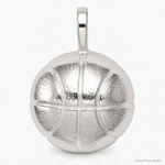 Sterling Silver Basketball Charm - Lifestyle View