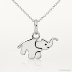 Sterling Silver Enameled Elephant Charm - Lifestyle View