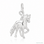Sterling Silver Horse Charm - Lifestyle View