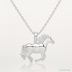 Sterling Silver Horse Charm - Lifestyle View