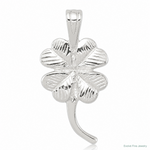Sterling Silver 4-leaf Clover Charm - Lifestyle View