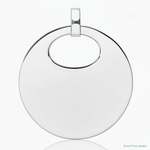 Sterling Silver Polished Pendant - Lifestyle View