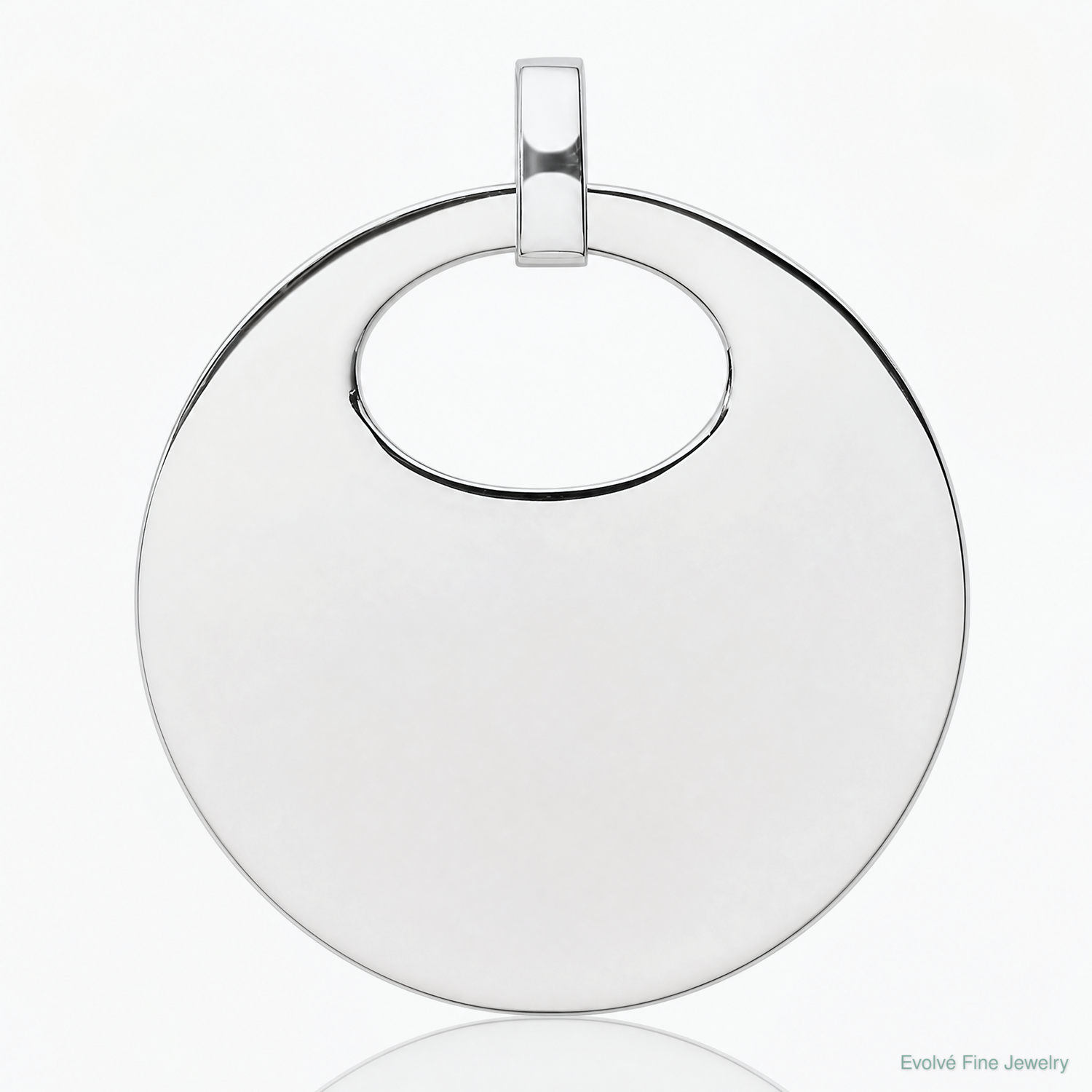 Sterling Silver Polished Pendant - Lifestyle View