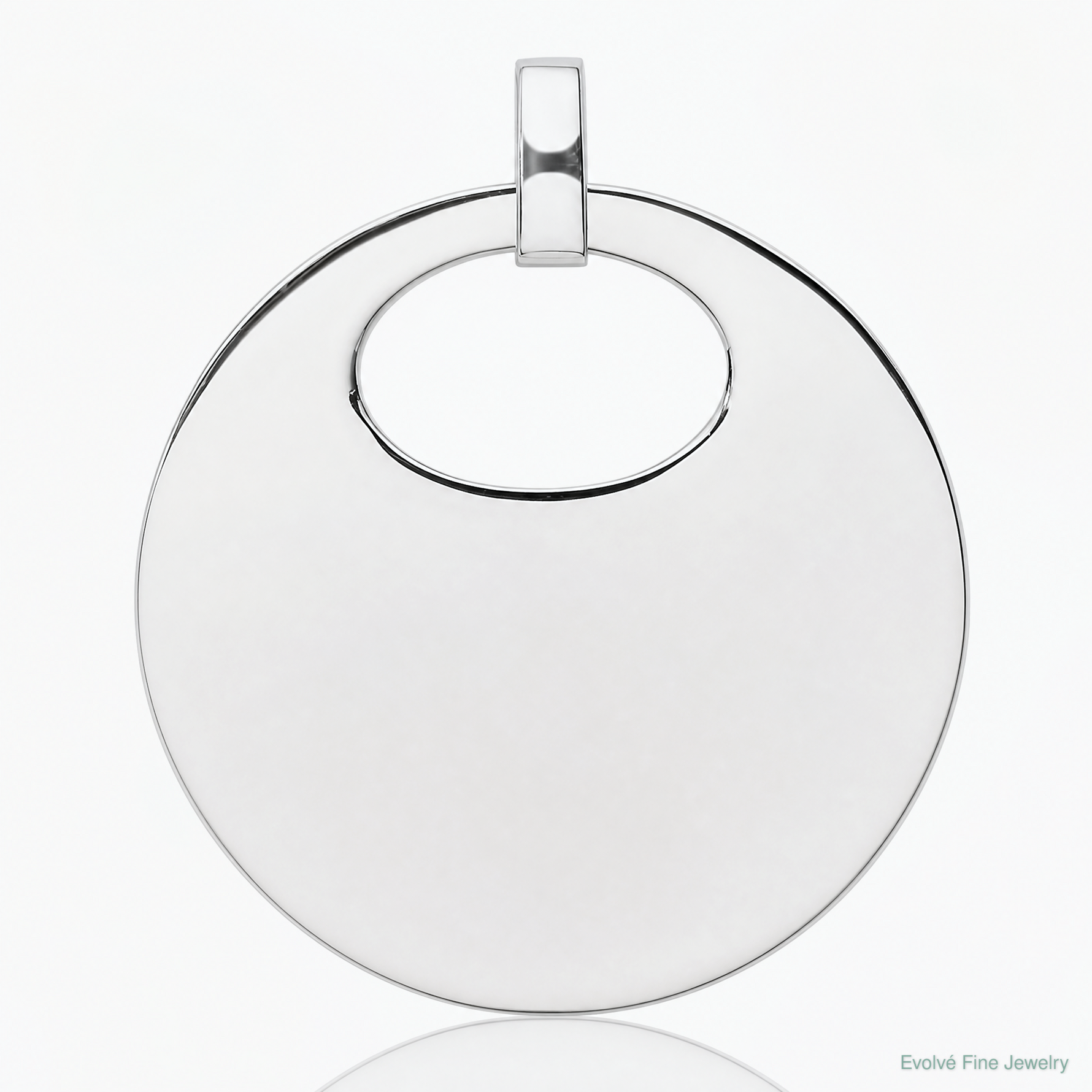 Sterling Silver Polished Pendant - Lifestyle View