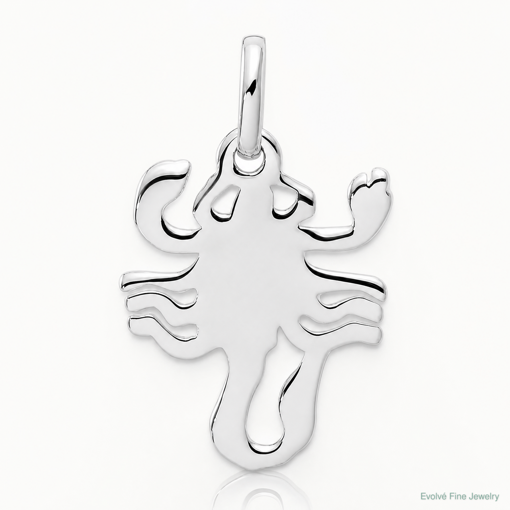 Sterling Silver Scorpion Charm - Lifestyle View