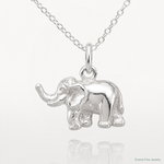 Sterling Silver Elephant Charm - Lifestyle View