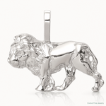 Sterling Silver Lion Charm - Lifestyle View