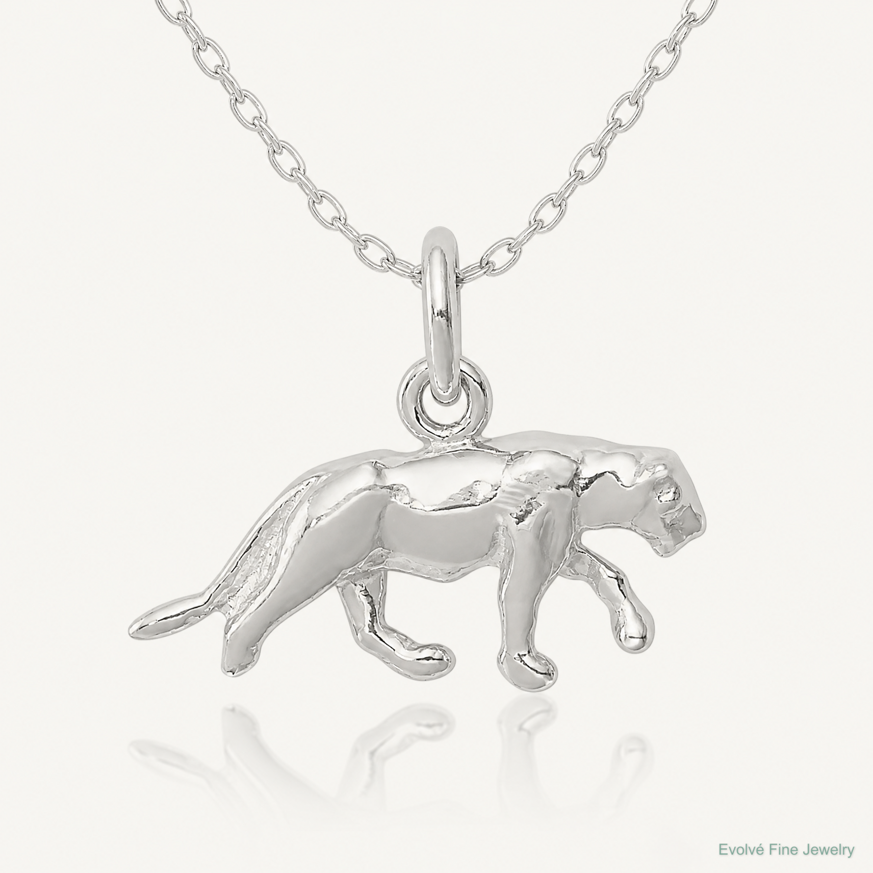 Sterling Silver Panther Charm - Lifestyle View