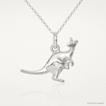 Sterling Silver Kangaroo Charm - Lifestyle View