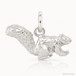 Sterling Silver Squirrel Charm - Lifestyle View