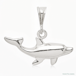 Sterling Silver Dolphin Charm - Lifestyle View