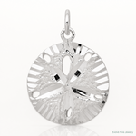 Sterling Silver Sand Dollar Charm - Lifestyle View