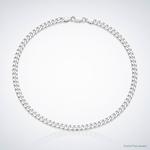 Sterling Silver 4.5mm Curb Chain - Lifestyle View