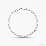 Sterling Silver Rhodium-plated 3.15mm D/C Forzantine Chain - Lifestyle View