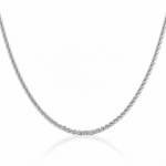 Sterling Silver 2.3mm Solid Rope Chain - Lifestyle View