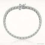 Sterling Silver Rhodium Plated Diamond Bracelet - Lifestyle View