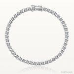Sterling Silver Rhodium-plated Diam. Fancy Bracelet - Lifestyle View